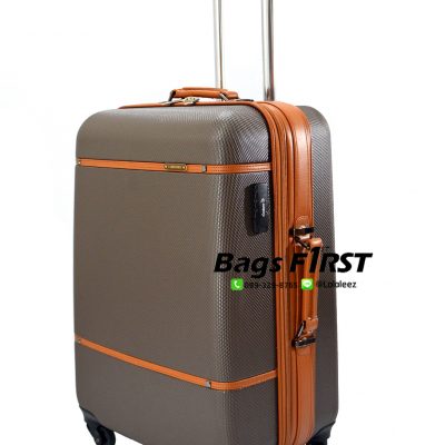 กระเป๋าเดินทาง4 ล้อลาก ขอบหนังคลาสสิค